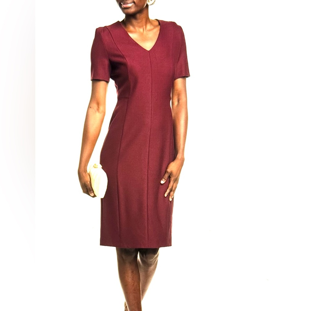 BOSS Sheath Dress-Burnt Sienna Color